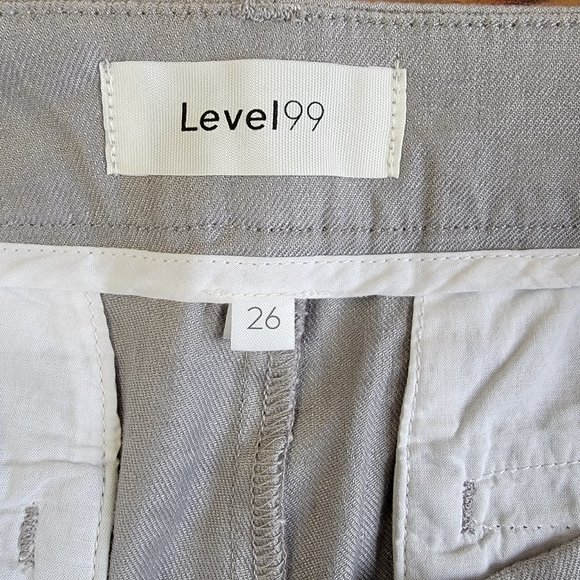Level 99 Cassandra Linen Grey Shorts NWT Anthropologie - Picture 7 of 7
